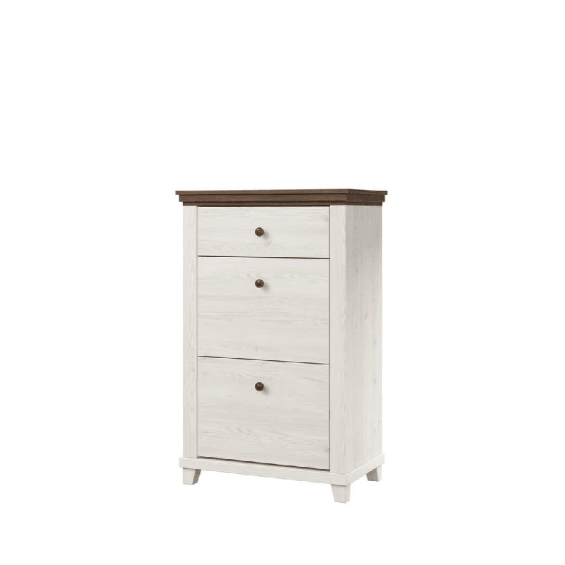 Cannady 28 Pair Shoe Storage Cabinet, Ash