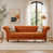 Velours orange foncé sélectionné