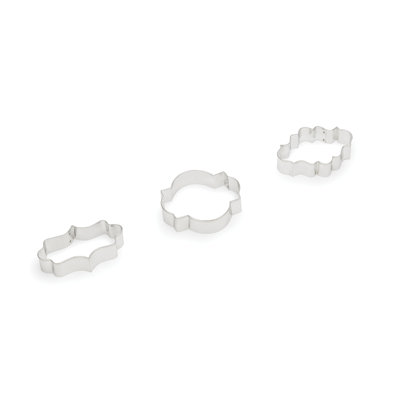 Fox Run Brands 3 Piece Non-Stick Plaque Cookie Cutter Set