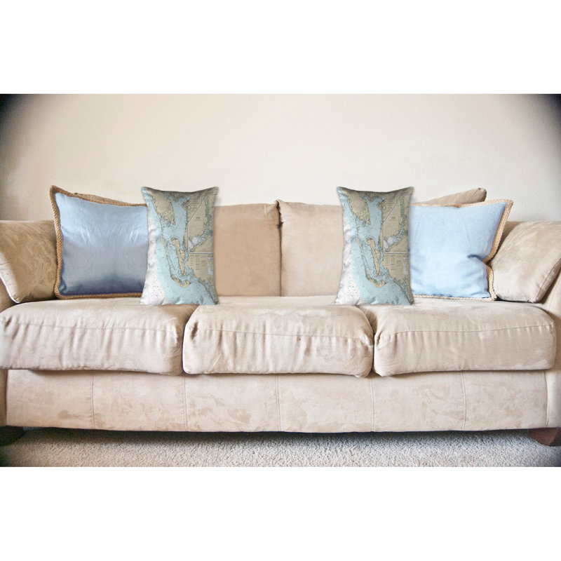 Coussin décoratif extérieur Estero Bay to Lemon Bay, FL
