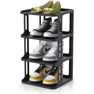 Mini Stackable Shoe Rack Shelf For Entryway Garage Entrance