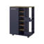 Chariot-bar H 32,3 po, 1 porte, 10 tablettes