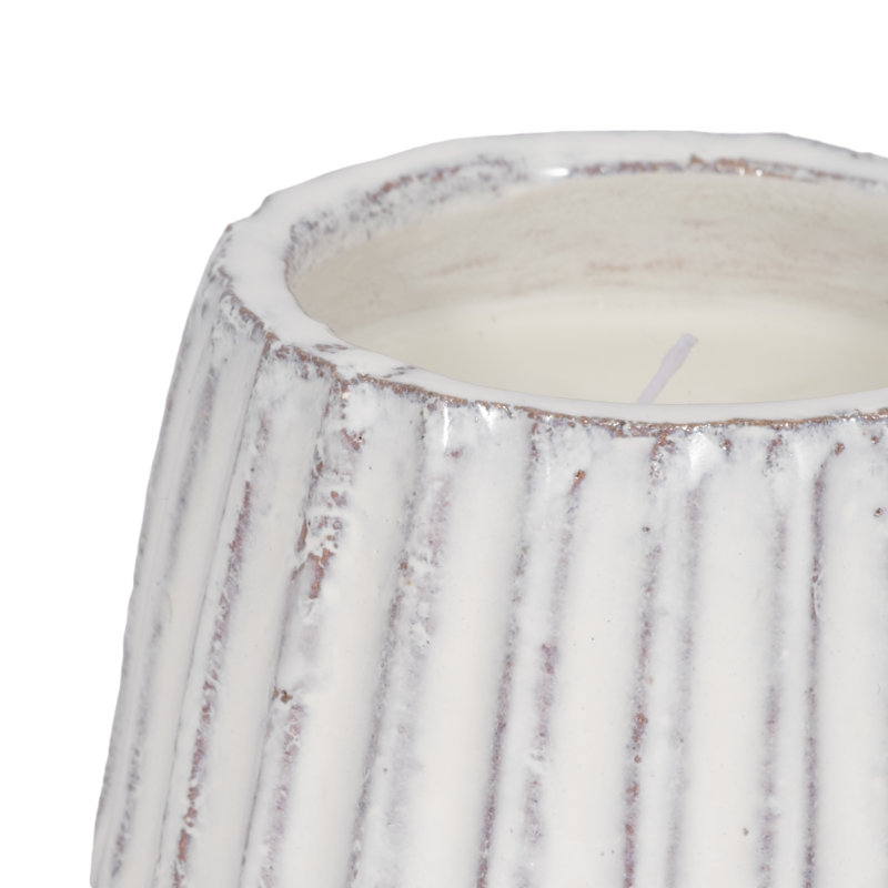 Bougie parfumée avec motif strié Freelon