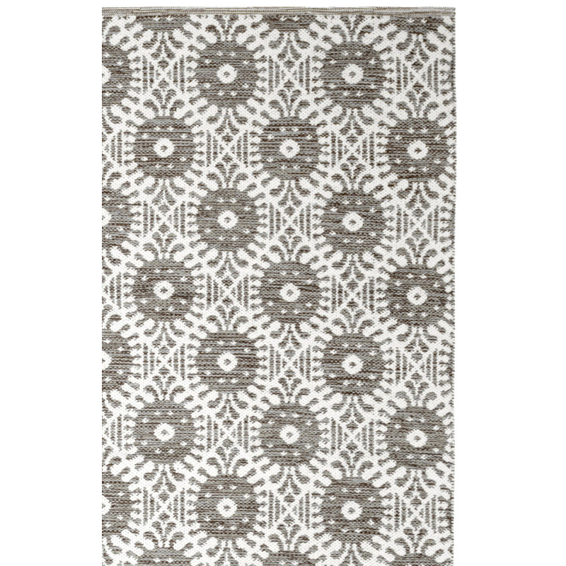 Tapis géométrique tissé à la main Clemence, Rectangle 3 pi x 5 pi