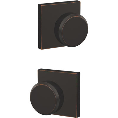 Bowery Double Dummy Knob with Collins Trim
