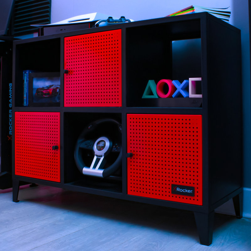 X Rocker Mesh-Tek Wide 6 Cube Unit - Storage Unit