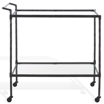 Claudia Metal and Glass Bar Cart
