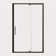 44-48" W X 76" H Scalable Adjustable Frame Shower Door With 1/4"(6Mm) Clear SGCC Tempered Glass,Aluminium Alloy Matte Black Finish Shower Doors,Reversible Installation