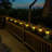 Satin Black Solar Powered Integrated LED Deck Light Kit