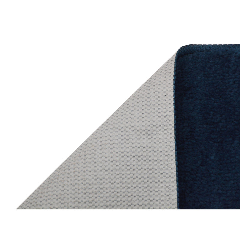 Tapis bleu royal solid area Corlyn