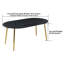 Table de cuisine extensible de 39,38 à 70,9 pouces de largeur, plateau de table en bois aggloméré avec pieds en métal-129893330