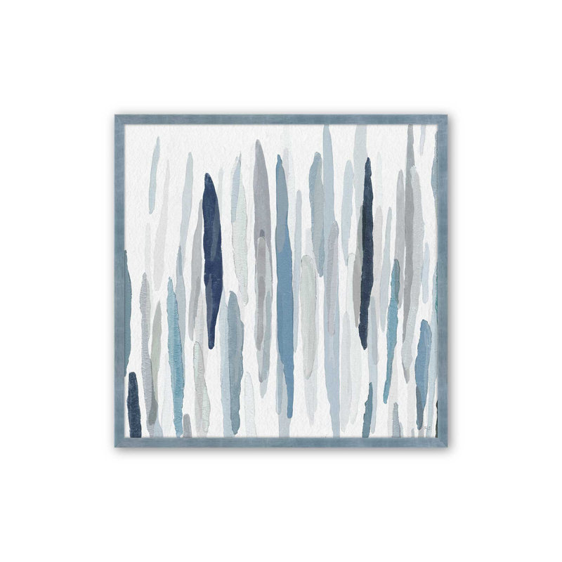 Blues rythmique v1, Papier avec cadre électrique Electric Sky, H 13,5 po x l 13,5 po x P 1,25 po