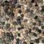 Carreau de mur et de sol à mosaïque mixte 12 po x 12 po Pebble River Rock