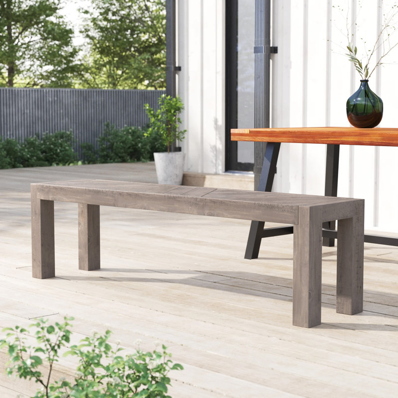 Banc en bois massif Illana
