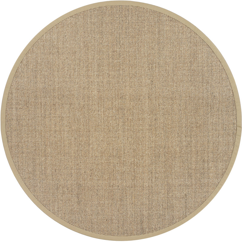 Cahto Solid Colour Hand Woven Area Rug, Round 160cm