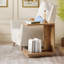 Tables de bout en bois en forme de C Miriya