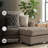 Gwendolynne Upholstered 92'' Sofa & Chaise-97832120