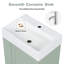 Meuble-lavabo mural simple 20 po avec lavabo en céramique-996872841