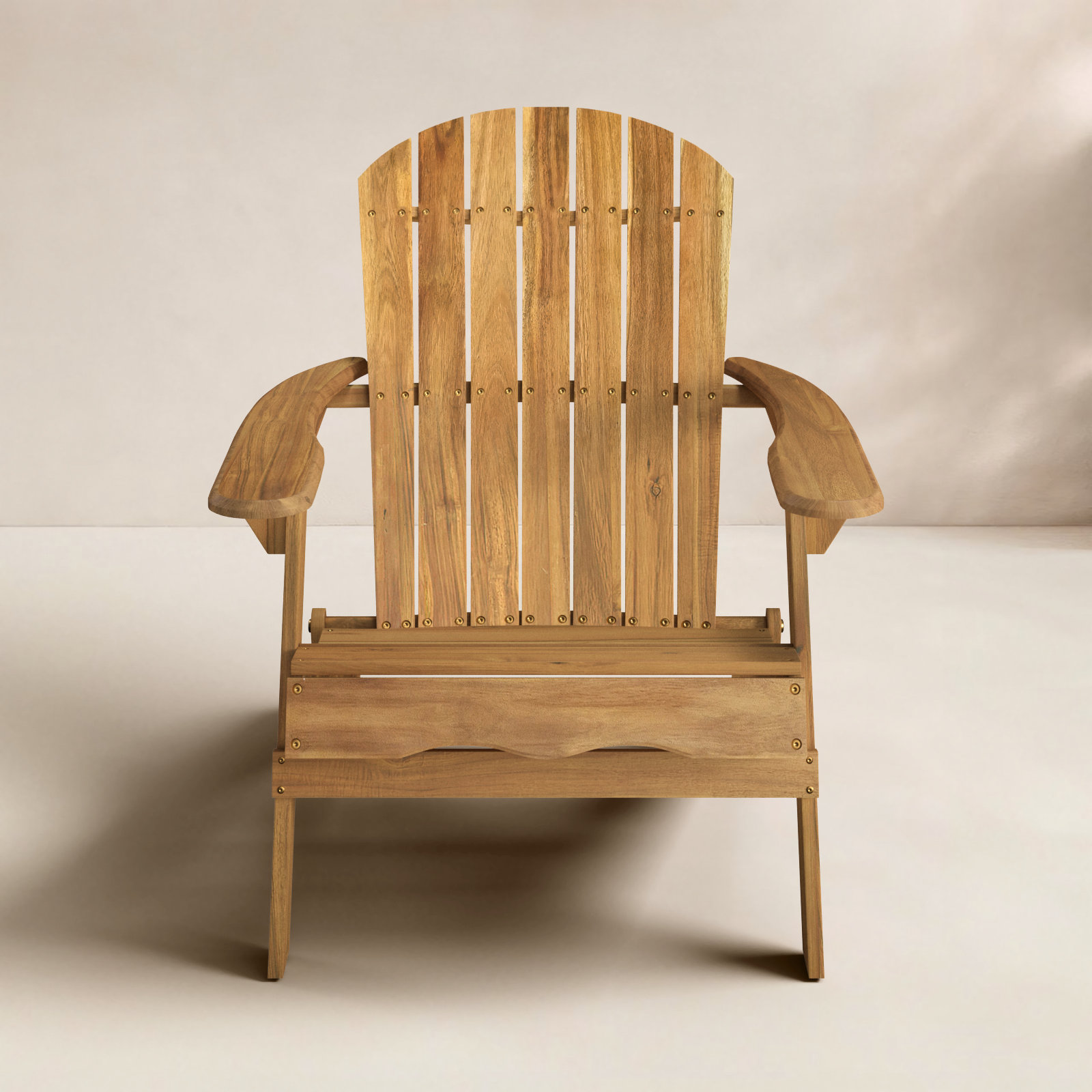 Kalicki Outdoor Adirondack Chair, Natural