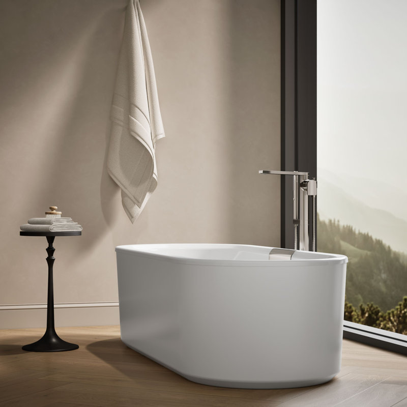 Volute 70-7/8 In. X 30-3/8 In. Freestanding Bath With Shroud