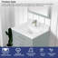 Dessus de meuble-lavabo en pierre reconstituée 24 po avec lavabo - pour remplacement de meuble-lavabo, sans armoire