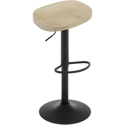 Patriana Adjustable Height Counter Stool with Metal Frame