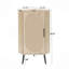 Armoire d'angle, porte en rotin, tables d'angle autoportantes pour petits espaces, support d'angle pour salon, cuisine, chambre à coucher