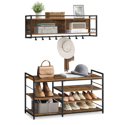 Coat Rack Shoe Bench Set by 17 Stories