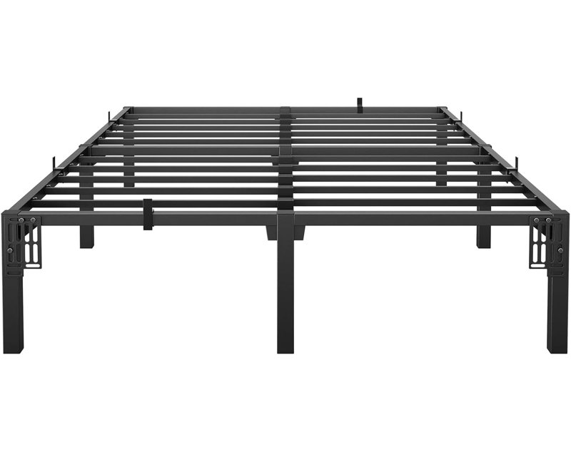 Structure de lit plateforme complète en métal 14 po, capacité de 800 lb sans outil
