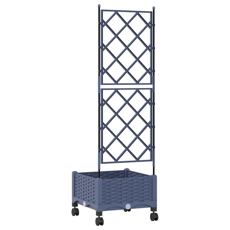 Planter, 131.5cm H x 40cm W x 40cm D, Grey