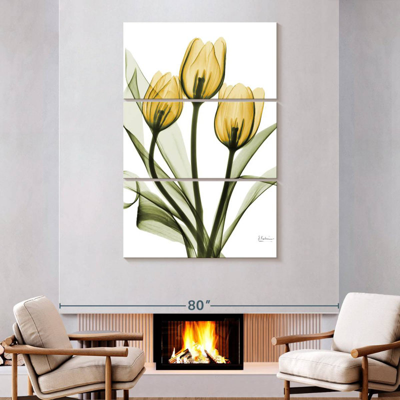 Bouquet de tulipes dorées Harnek, H 74 po x l 48 po