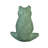 Praying Verdigris Frog Statue, 11"H