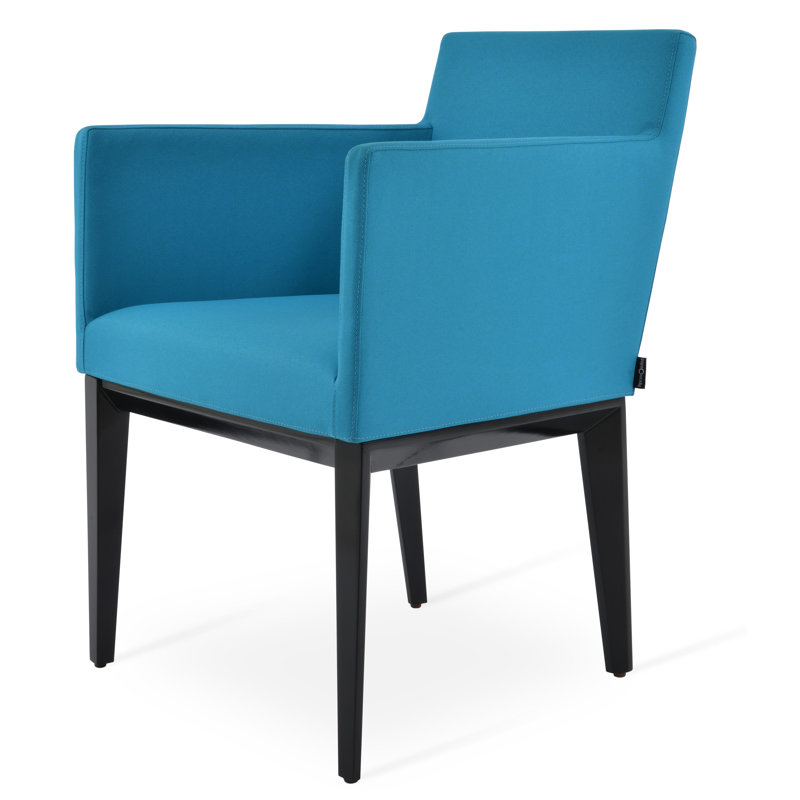 Chaise avec accoudoirs bleu