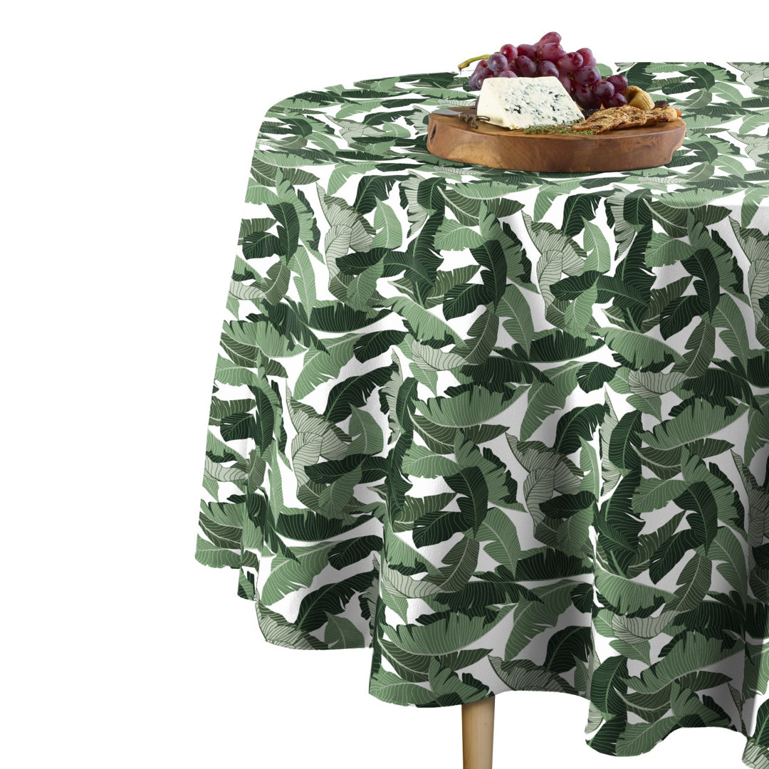 Pena Palms Round Tablecloth Bayou Breeze 