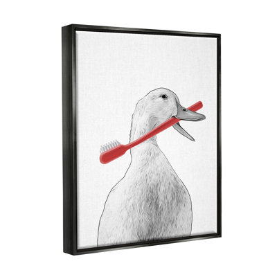 " Duck & Toothbrush Portrait " by Annalisa Latella