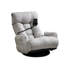 Fauteuil ergonomique réglable en gris, rotatif à 360 °, structure en métal, siège souple pour un moment de détente, degré de gris rotatif avec réglages, détente et plaisir-130794363