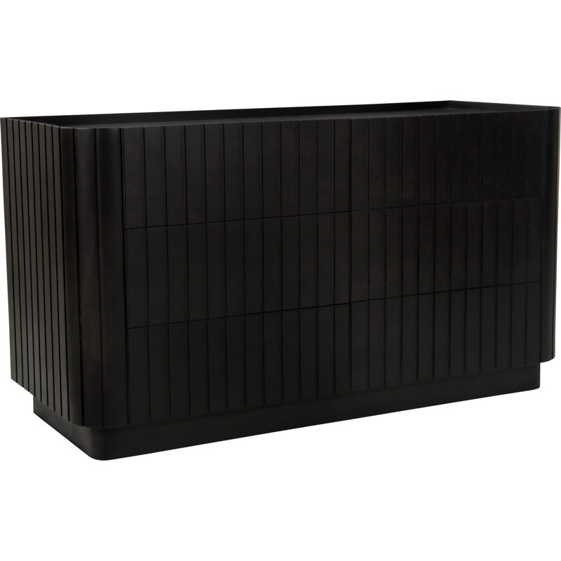 Povera 6 - Drawer Dresser, Black