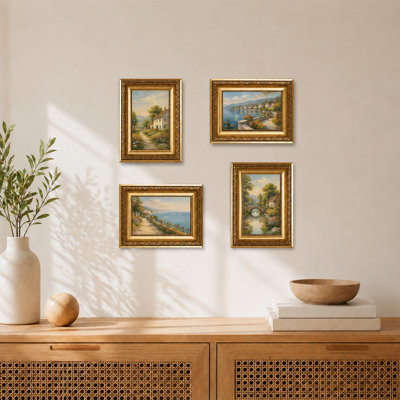 Cadre photo rétro 3,5 x 5, élégant cadre rétro 3,5 x 5 pour affichage mural ou de table, paquet de 4