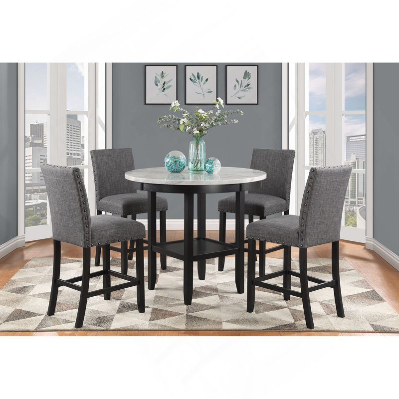 GRETA BAR TABLE AND BAR STOOL SET