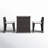 Ayanle 2 - Person Patio Dining Set Rectangular Table with Cushions Included