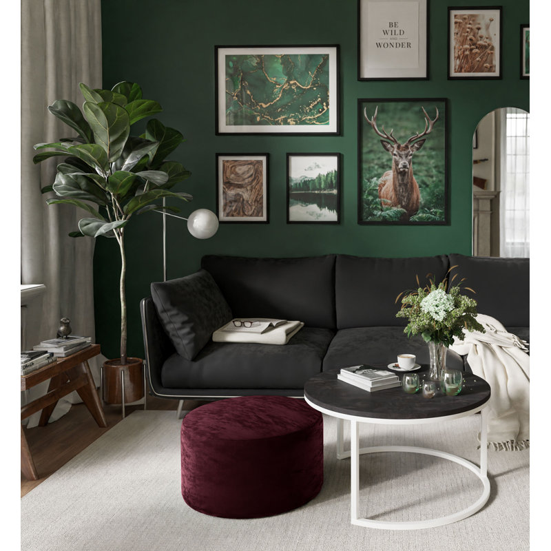 Haldun Frame Coffee Table, White