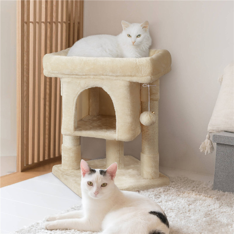 color 59cm Cat Tree, Beige