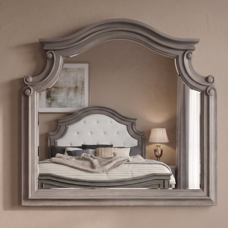 Azoriah Mirror in Gray