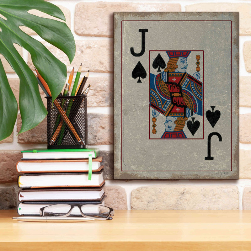 «Jack of Spades» par Cindy Jacobs, estampe numérique sur toile, H 16 po x l 12 po x P 0,75 po