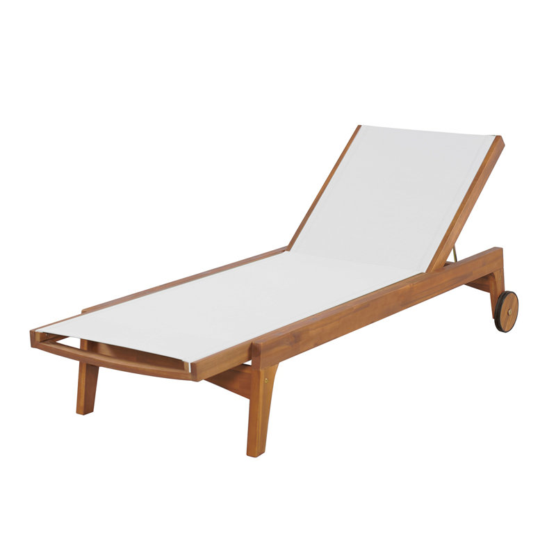 OUTDOOR CHAISE LOUNGE, White