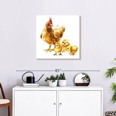 Poule et poussins Brampt