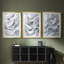 ABSTRACT Series CDLV - Impression sur mesure encadrée de qualité supérieure - 3 pièces