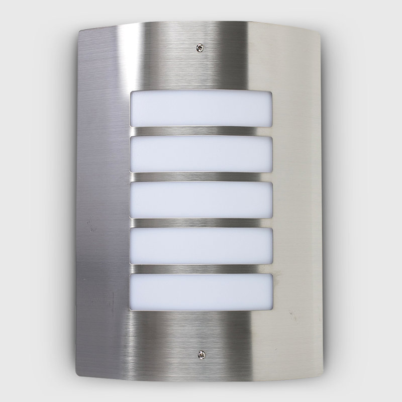 Bursaite Flush Mounted Sconce, Stainless Steel