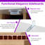 Armoire de rangement en MDF de 78,2 po de hauteur avec étagères réglables-2061082025