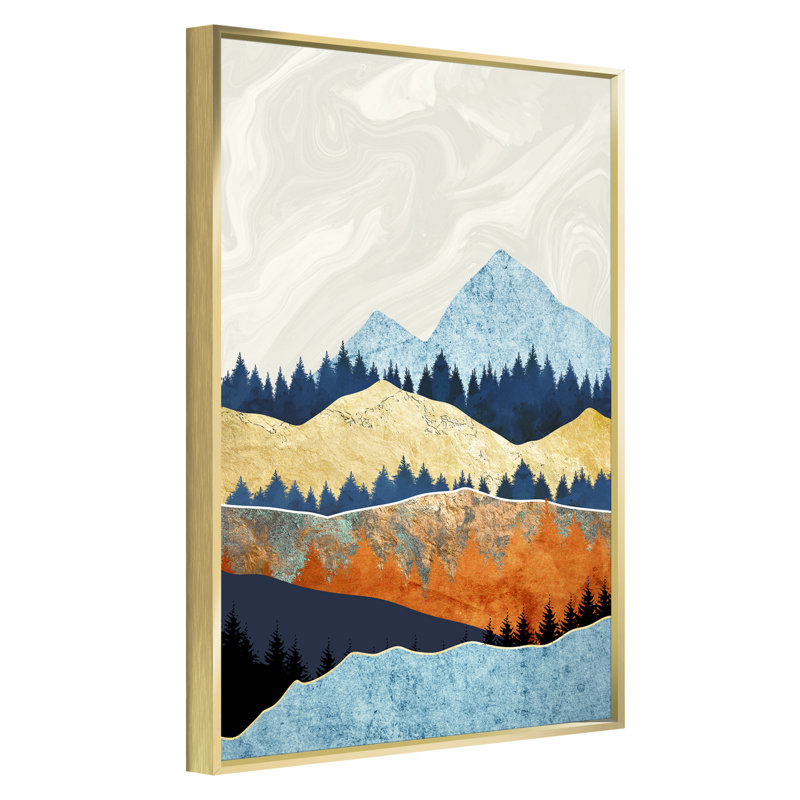 "Haydon", art mural moderne encadré par HZLJ, H 16 po x l 12 po x P 1,5 po